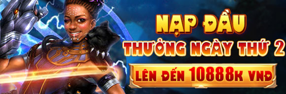 Nạp đầu thưởng ngày thứ 2